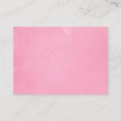 Carte D'accompagnement Mariage Printemps Aquarelle Peonies Hébergements (Dos)