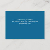 Carte D'accompagnement Mariage QR CODE RSVP DONS DETAILS Website (Dos)