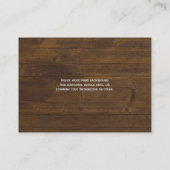 Carte D'accompagnement Mariage QR CODE RSVP DONS DETAILS Website (Dos)