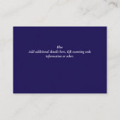 Carte D'accompagnement Mariage QR CODE RSVP DONS DETAILS Website (Dos)