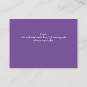 Carte D'accompagnement Mariage QR CODE RSVP DONS DETAILS Website (Dos)