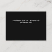 Carte D'accompagnement Mariage QR CODE RSVP DONS DETAILS Website (Dos)