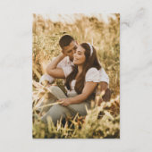 Carte D'accompagnement Mariage QR code site web amour couronne monographi (Devant)