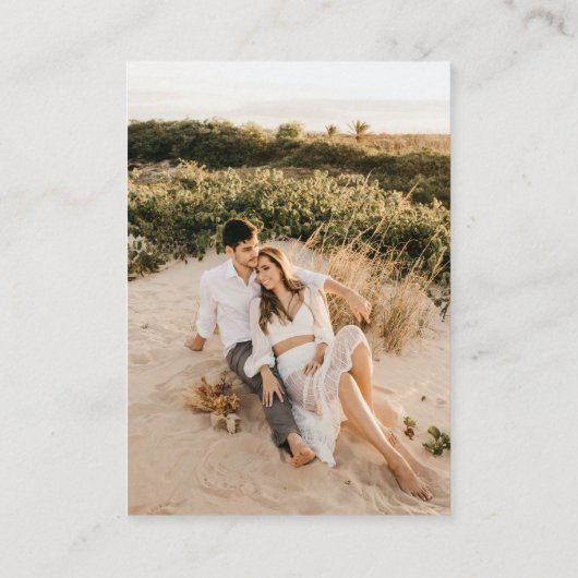 Carte D'accompagnement Mariage QR S'il vous plaît analyser vers Gold Phot (Dos)