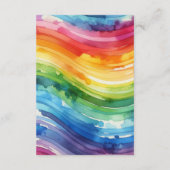 Carte D'accompagnement Mariage Rainbow Cake (Dos)