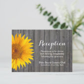 Carte D'accompagnement Mariage Réception de mariage en bois de grange tou (Debout devant)