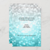 Carte D'accompagnement Mariage Réception Plage Ombre Lumières Parties sci (Devant / Derrière)