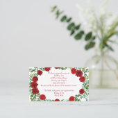 Carte D'accompagnement Mariage Red Rose (Debout devant)