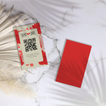 Mariage romantique rouge floral