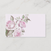 Carte D'accompagnement Mariage Rose pourpre (Dos)