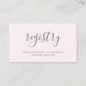 Carte D'accompagnement Mariage Roses rose pâle (Devant)