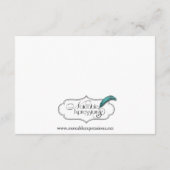 Carte D'accompagnement Mariage rouge blanc et bleu (Dos)