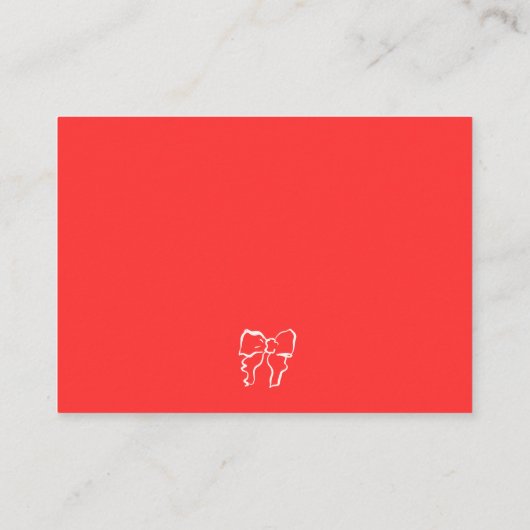 Carte D'accompagnement Mariage RSVP à la main agitée (Dos)