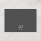 Carte D'accompagnement Mariage RSVP à la main agitée (Dos)