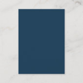 Carte D'accompagnement Mariage RSVP Code QR Corde d'Ancre Bleu Nuit Rusti (Dos)
