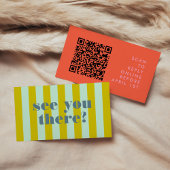 Carte D'accompagnement Mariage RSVP de code QR rouge brillant