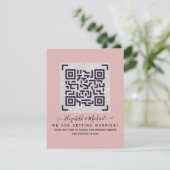 Carte D'accompagnement Mariage RSVP détails avec QR CODE - N'IMPORTE QUEL (Debout devant)