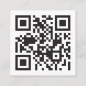 Carte D'accompagnement Mariage RSVP En Ligne Sur Le Site Avec Code QR (Dos)