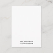Carte D'accompagnement Mariage RSVP Minimal Chic QR Code (Dos)