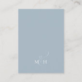 Carte D'accompagnement Mariage RSVP QR Code Simple Dusty Blue (Dos)