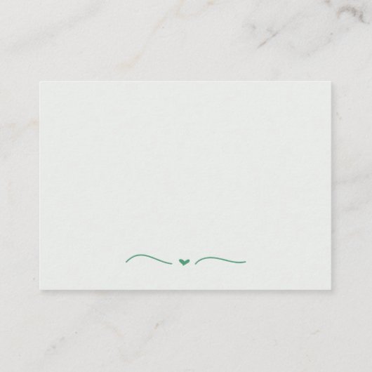 Carte D'accompagnement Mariage RSVP Quirky RSVP (Dos)