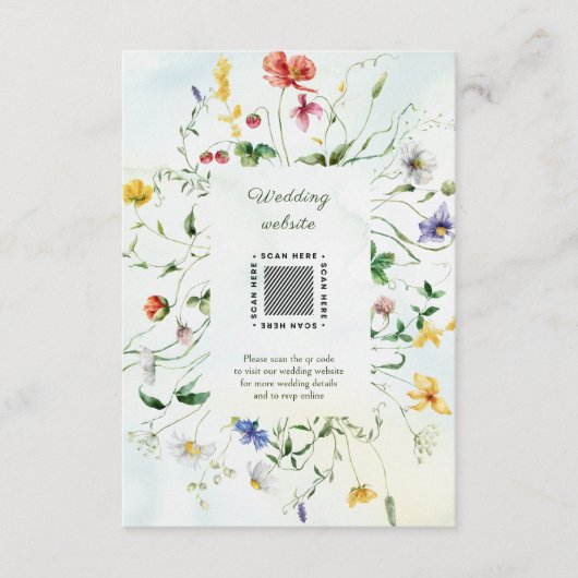 Carte D'accompagnement Mariage rustique d'été avec une histoire d'amour v (Devant)