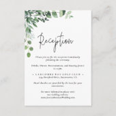 Carte D'accompagnement Mariage rustique Eucalyptus (Devant)