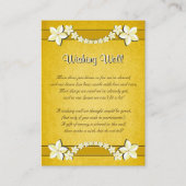 Carte D'accompagnement Mariage Rustique Floral Or Wishing well (Devant)