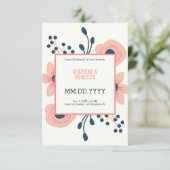 Carte D'accompagnement Mariage rustique moderne (Debout devant)