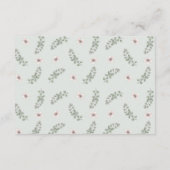 Carte D'accompagnement Mariage rustique Protea Eucalyptus Foliage Bois (Dos)