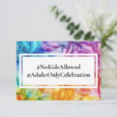 Carte D'accompagnement MARIAGE sans enfants Fleur Éthérée (Debout devant)