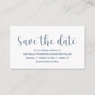 Carte D'accompagnement Mariage Sauvegarder la date Conception minimale, P