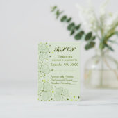 Carte D'accompagnement Mariage shamrock RSVP 2 (Debout devant)