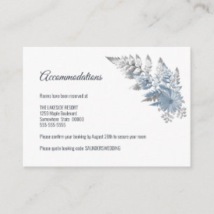 Carte D'accompagnement Mariage Silver Fern Hébergements