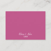 Carte D'accompagnement Mariage simple Amaranthe Amaranth (Dos)