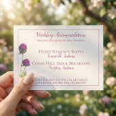 Carte D'accompagnement Mariage simple Amaranthe Amaranth