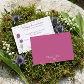 Carte D'accompagnement Mariage simple Amaranthe Amaranth