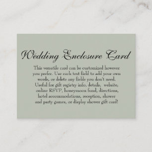 Carte D'accompagnement Mariage simple do-it-yourself personnalisé Versati