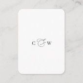 Carte D'accompagnement Mariage simple et élégant QR Code Détails simples (Dos)