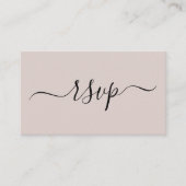 Carte D'accompagnement Mariage simple et moderne RSVP (Devant)