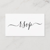 Carte D'accompagnement Mariage simple et moderne RSVP (Devant)