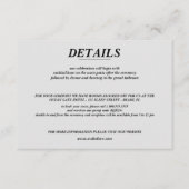 Carte D'accompagnement Mariage Ski Couple (Devant)