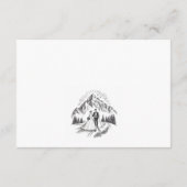 Carte D'accompagnement Mariage Ski Couple (Dos)