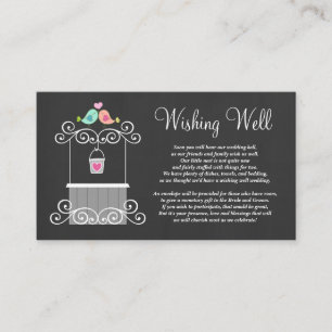 Carte D'accompagnement Mariage Souhaitant bien de mignons Inséparables
