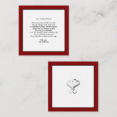 Carte D'accompagnement Mariage Souhaite bien Argent Cadeaux Enceinte (Devant / Derrière)