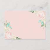 Carte D'accompagnement Mariage Souhaite Bien Brush Peach Chic Floral (Dos)