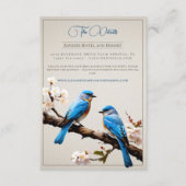 Carte D'accompagnement Mariage Spring Bluebirds (Devant)