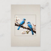 Carte D'accompagnement Mariage Spring Bluebirds (Dos)