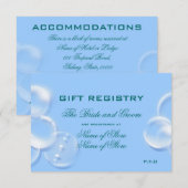 Carte D'accompagnement mariage sur la plage (Devant / Derrière)