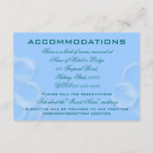 Carte D'accompagnement mariage sur plage (Dos)